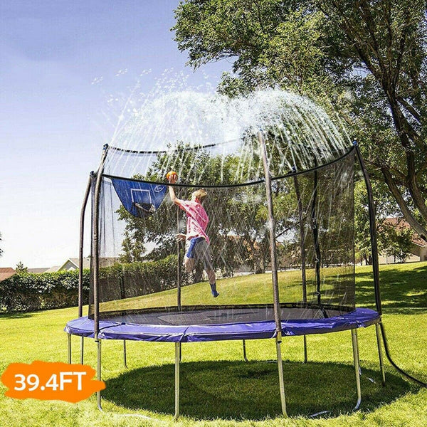 39.4FT 12M Trampoline Sprinkler Spray Amusement park Fun Summer Outdoor Game