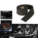 2x Exhaust Manifolds Fiberglass Heat Wrap Tape Thermal Wrap Black Ties 2.7m
