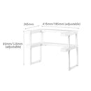 2 Layers Space Rack Countertop Organizer Kitchen Storage Rack Adjustable White