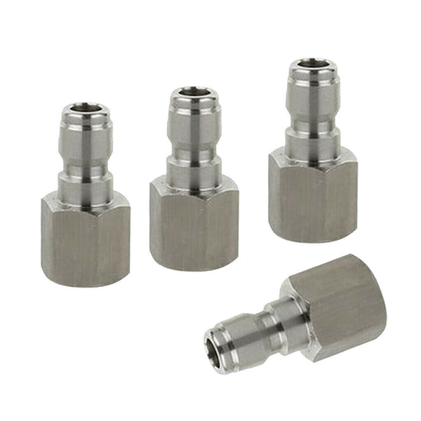 4pcs Durable Brass Release Coupler Adapter No