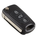 Uncut Blade 3 Buttons Flip Remote Key Shell For Kia K2 K5 HYUNDAI KIA Car