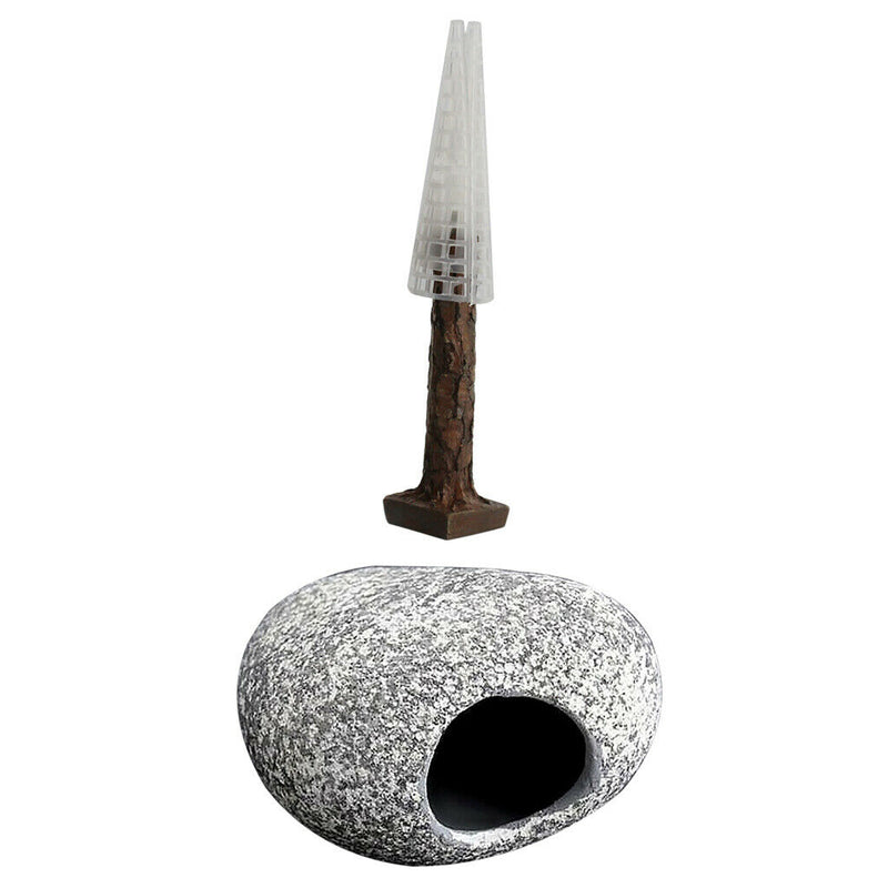 Cichlids Stone Hideaway, Aquarium Decorations Rock Hideout & Plastic Simulation