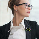 Cartoon Cat Flowers Pin Brooch Creative Badges Unisex Friends Jewelry Gifts
