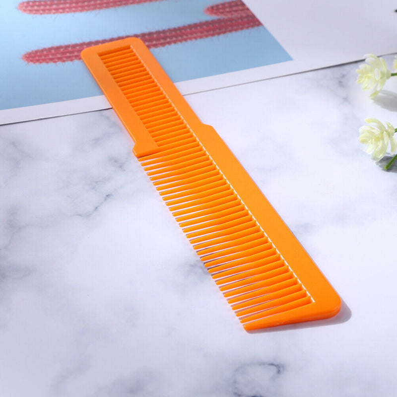 Hairdressing Carbon Anti-static Comb Wide Tooth Hair Clipper Comb (Orange)