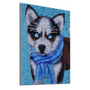 Dog Cartoon Animal Full Drill Cute Husky Dog Special Shaped Diamond Paintin L9P4