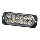 12-24V 36W Car SUV Hazard 12 LED Amber Strobe Flash Light Bar w/ Screws IPX4