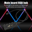 10 RGB Sync HUB Splitter Extension Cable for Motherboard RGB Fan (12V 4Pin)