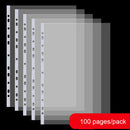 Document Pocket File Holder PP Sheet Protectors Clear File Pouch