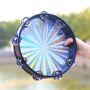 Double Row Jingles Musical Tambourine Percussion Drum Black Party Instrument