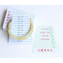 10 Plastic Paper Ruler For Bangle Bracelet Inside Diameter Measurement Tool -