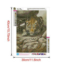5D DIY Full Drill Diamond Painting Tiger Embroidery Mosaic Craft Kit (W594)