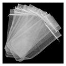 10 pcs Wine Bags Organza Wine Bottle Gift Wrap Bags - white