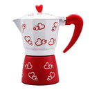 Espresso Stove Top Gooseneck Drip Kettle Coffee Maker Pot 3 Cup Red Heart