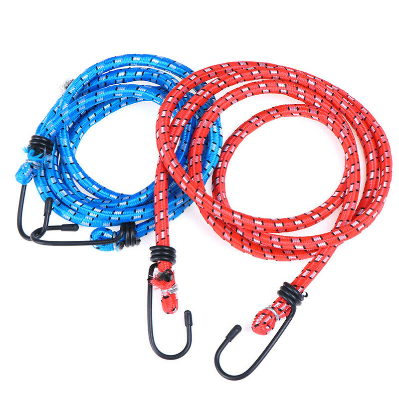 1.5m Bungee Cord Strap Heavy Tarp Stretch ElasticTie Down Hooks Bicycle   OZ