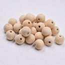 50Pcs/set Log Color Lotus Wood Beads Diy Beaded Loose Beads Hemu Jewelry Z1K9