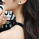 Temperament Simple Personality Star Astronaut Pin Simple Korean Earrings