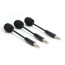 3pcs Mini 3.5mm Jack Flexible Capacitance Microphone Mic for Phone Laptop