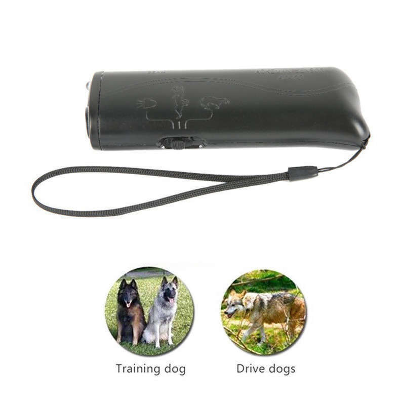 New Ultrasound Dog Training Repeller Control Trainer Device 3 In 1 Anti-Bar B4N1