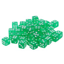 50 pieces Translucent Dice D6 Set for Bringing Fun to a Game or Learning Math