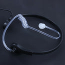 Flexible Throat Mic Microphone Covert Acoustic Tube Earpiece Headset With F