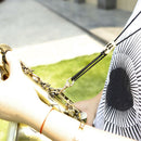 Saxophone Neck Strap Adjustable Leather Shoulder Belt with Metal Buckle