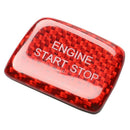 New Carbon Fiber Red Keyless Engine Start Button Cover Trim Fit for Chevrol