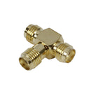 5X(SMA Female to Two SMA Female Triple T RF Adapter connector 3 way Splitt M7N7)