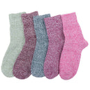 5 Pairs Womens Mens Wool Warm Soft Leisure Socks Thick Winter Sock<