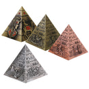 Egyptian Landmark Metal Pyramid Statue Home Decor Gift Table Shelf Ornament