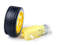 New arduino smart Car Robot Plastic Tire Wheel with DC 3-6v Gear Motor Hot MO