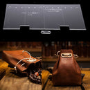 2Pcs/lot Clear Acrylic Template Stencils for Leather Shoulder Bag Hand Craft