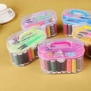 Scissor Needle Thread Tape Thimble Storage Box Measure Sewing Tools Set Ran T1C9