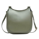 Solid Color Shoulder Handbags Leather Women Big Flap Crossbody Bags (Green)