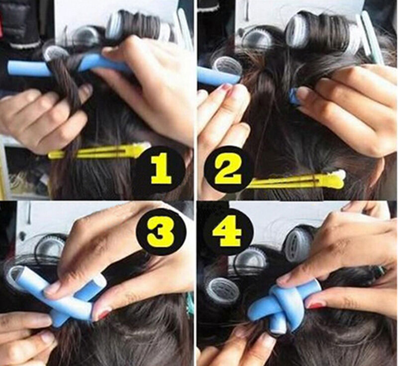 HOT 10Pcs Curler Makers Foam Bendy Twist Curls Tool DIY Trendy Hair Rollers