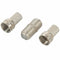 3 x F TO F CONNECTORS, JOINERS, COUPLERS FOR MALE F PLUG + PLUGS X3 C2I9
