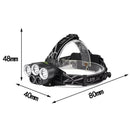 250000LM 5X T6 LED Headlamp Head Torch Light Flashlight Camping Rechargeabl G2J0
