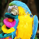 Easy Luffa Pet Bird Parrot Macaw Bell Swing Scratcher Parrot Bites   OZ