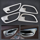 Chrome Interior Door Handle Bowl Cover Trim Frame Molding fit for BMW 5 F10 F18