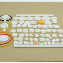 80Pcs Plastic DIY Robot Gear Set Single Double Layer R3P1 Crown Sleev Shaft F7K9
