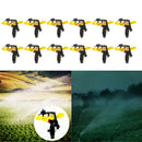 12 Piece Garden Watering Sprinkler Adjustable Nozzle Head, 25 to 360 degree