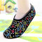Women Home Yoga Flower Printing Sweat Absorb Pilates Non Slip Indoor Boat Socks