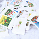 46Pcs Tulip Stationery Stickers Pack Posted Planner Scrapbooking Memo Stick BX
