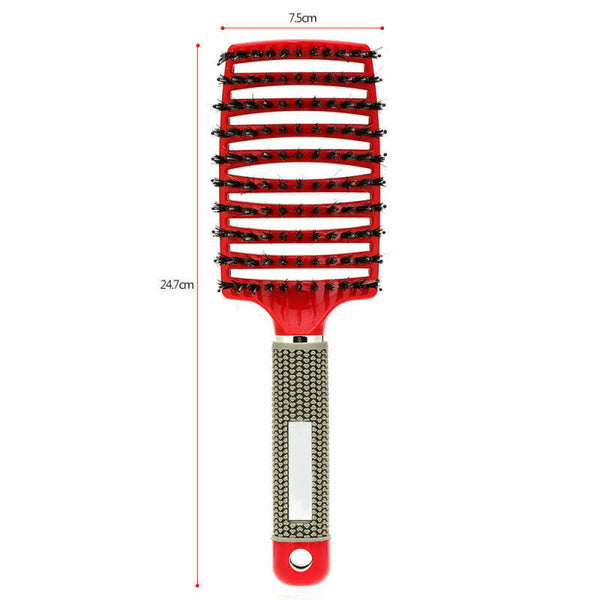 Bristle Large Vented Styling Hair Comb Detangling Thick Hair Massage Bru RGC