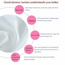Anti-Mold Shower Curtain Uni White - Anti-Bacterial, Washable, Polyester