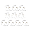 10 Pack Clear Replacement Coil Audio Tube for Two-Way Radio Audio Headset
