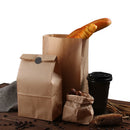 100Pcs Kraft Paper Bag Gift Bag Candy Biscuit Bread Nut Bag Biscuit Snack B