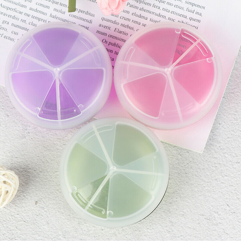 3Grids Rotating Pill Box Travel Pill Case Splitter Pill Organizer Medicin Gw