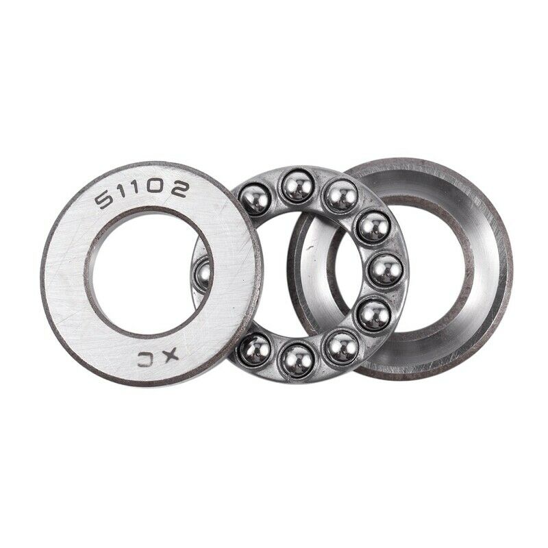 2 Pcs 15 x 28 x 9mm 51102 Single Direction Thrust Ball Bearings J9I2