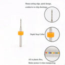 10Pcs Titanium Coated Carbide Engraving Milling Cutter CNC Rotary Burrs PCB teyp