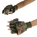 Flannelette Fishing Gloves for Men and Women 5 Cut Fingers Flexible Great for